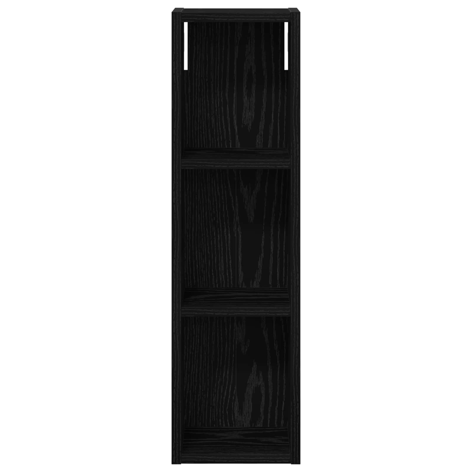 Badezimmer-Wandschrank mit Regal Schwarze Eiche 20 x 14 x 70 cm