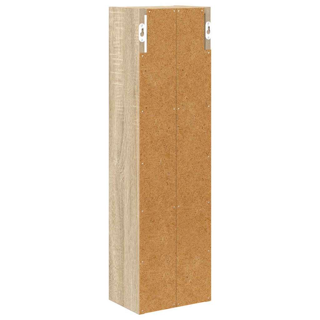 Badezimmer-Wandschrank mit Regal Sonoma-Eiche 20 x 14 x 70 cm