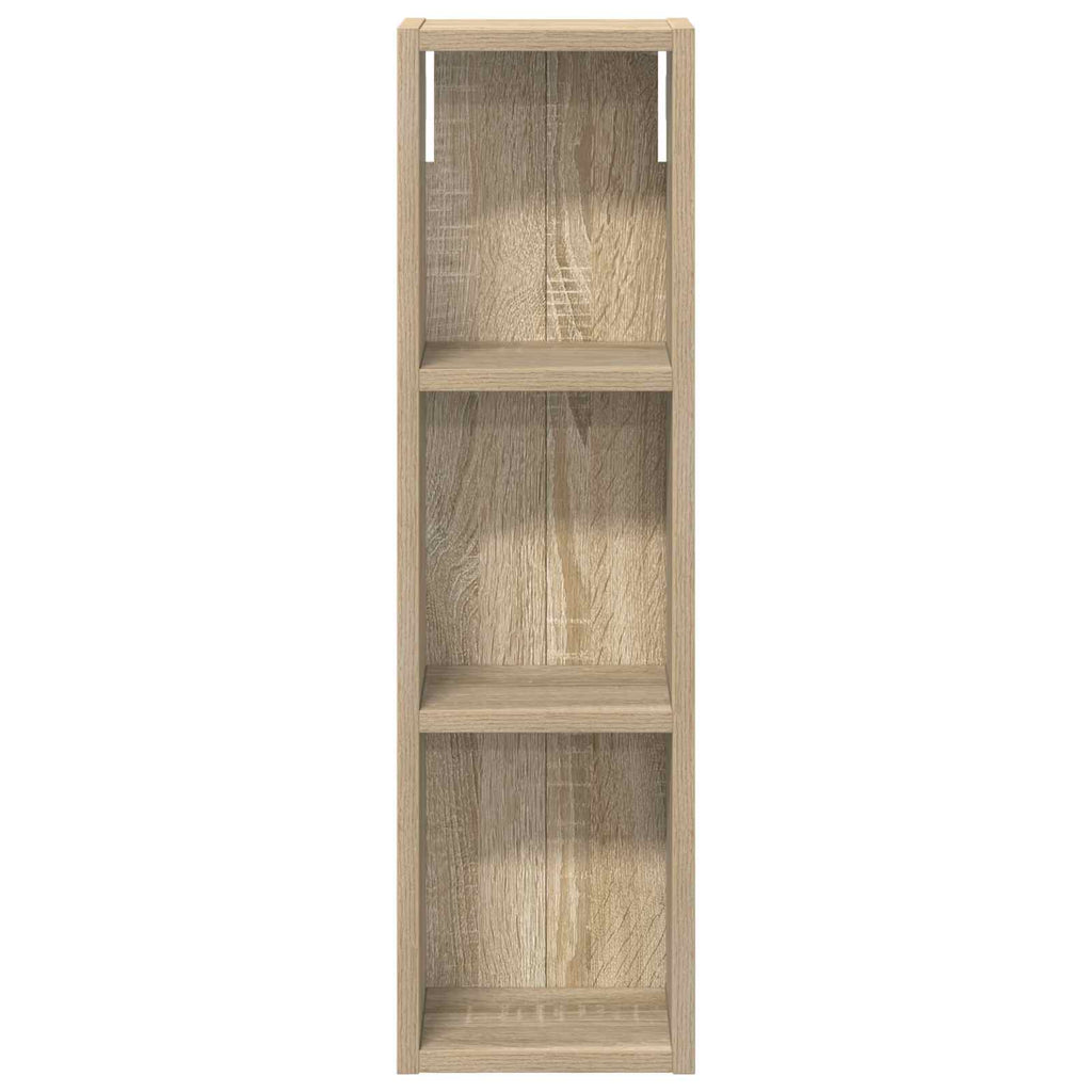 Badezimmer-Wandschrank mit Regal Sonoma-Eiche 20 x 14 x 70 cm