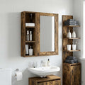 Badezimmer-Wandschrank Geräucherte Eiche 20 x 14 x 70 cm