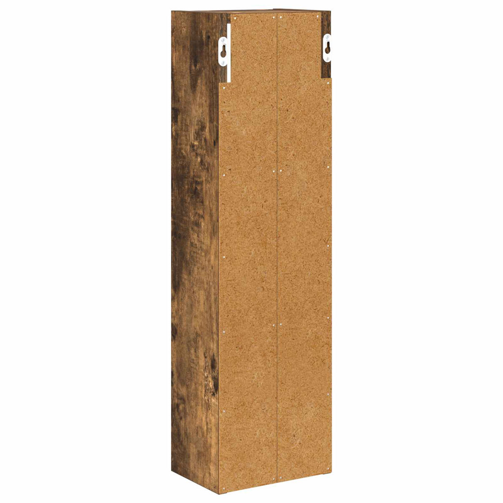 Badezimmer-Wandschrank Geräucherte Eiche 20 x 14 x 70 cm