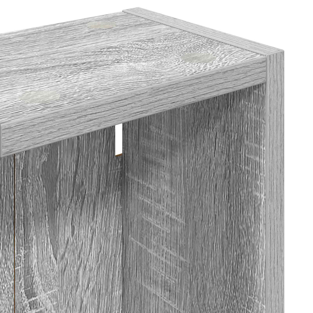 Badezimmer-Wandschrank mit Regal Graues Sonoma 20 x 14 x 70 cm