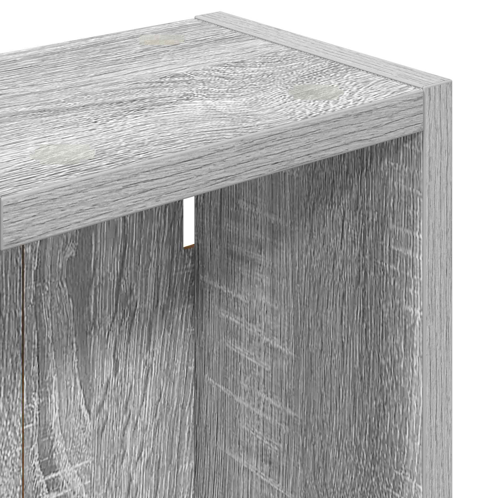 Badezimmer-Wandschrank mit Regal Graues Sonoma 20 x 14 x 70 cm
