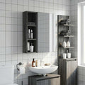 Badezimmer-Wandschrank mit Regal Graues Sonoma 20 x 14 x 70 cm