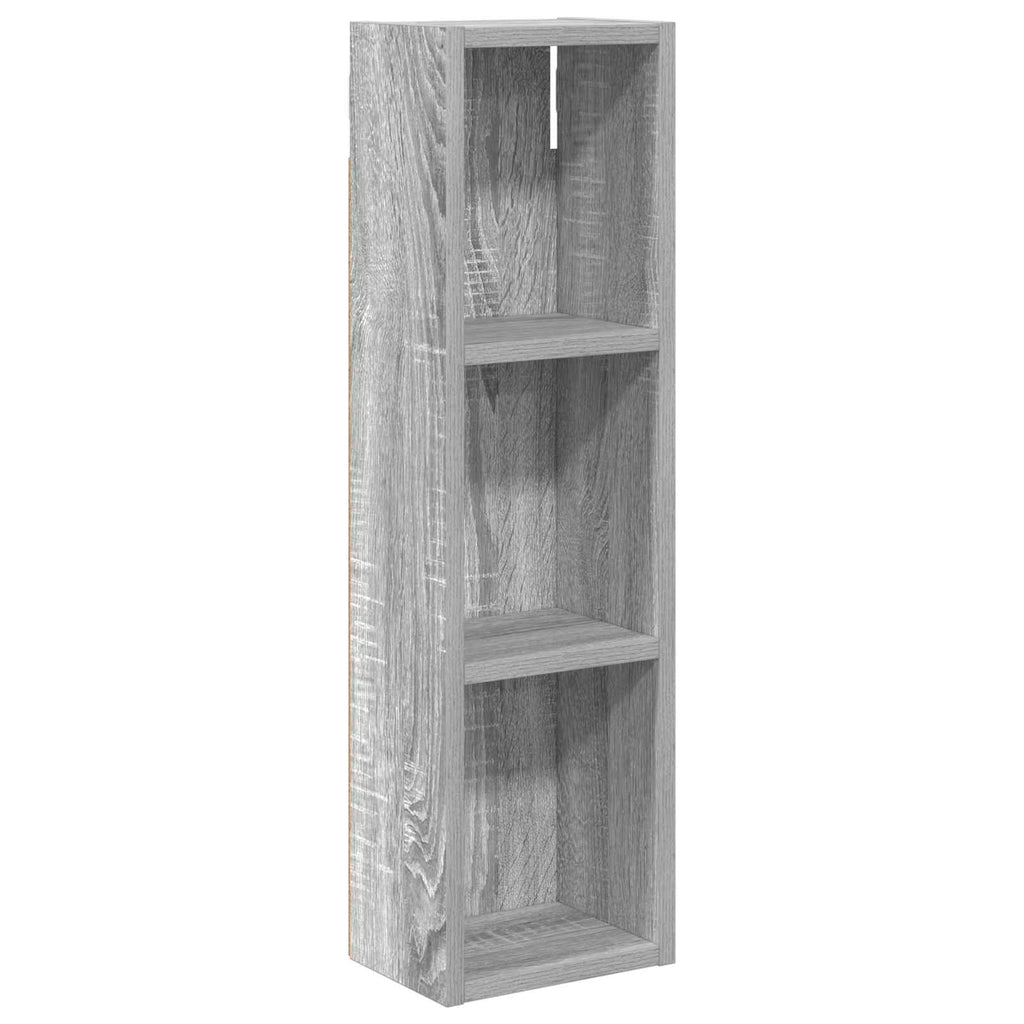 Badezimmer-Wandschrank mit Regal Graues Sonoma 20 x 14 x 70 cm