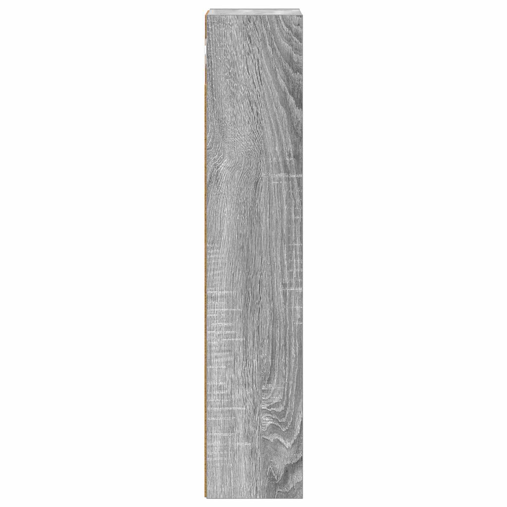 Badezimmer-Wandschrank mit Regal Graues Sonoma 20 x 14 x 70 cm
