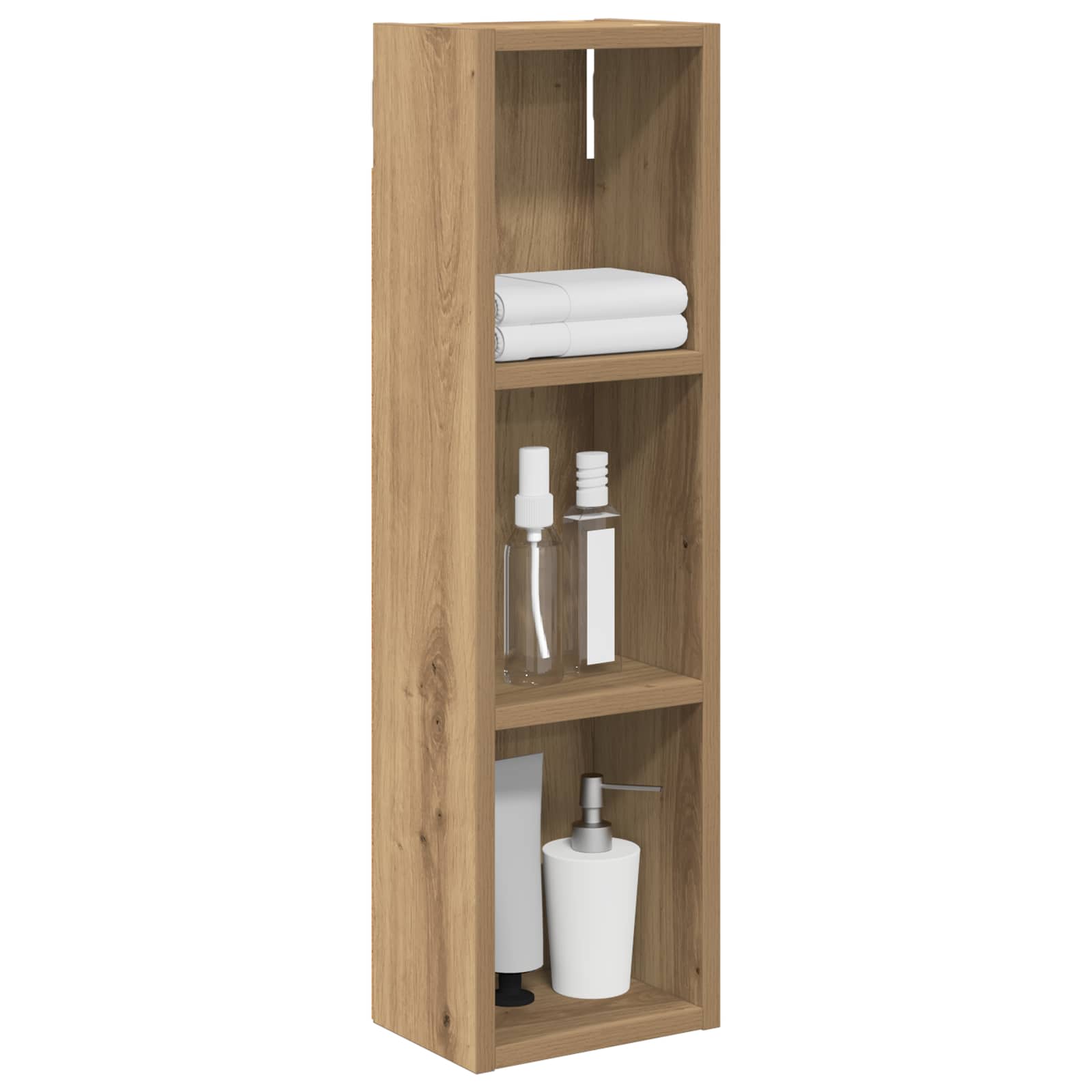 Badezimmer-Wandschrank Kunsthandwerk Eiche 20 x 14 x 70 cm