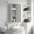 Badezimmer-Wandschrank Weiß 20 x 16 x 62,5 cm Holzwerkstoff