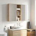 Badezimmer-Wandschrank mit Regal Sonoma-Eiche 20 x 16 x 62,5 cm
