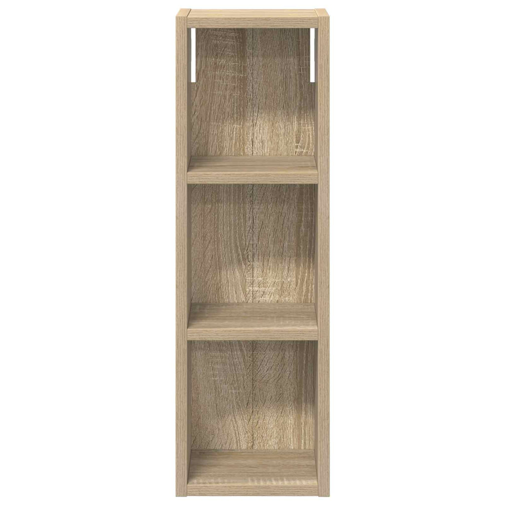 Badezimmer-Wandschrank mit Regal Sonoma-Eiche 20 x 16 x 62,5 cm