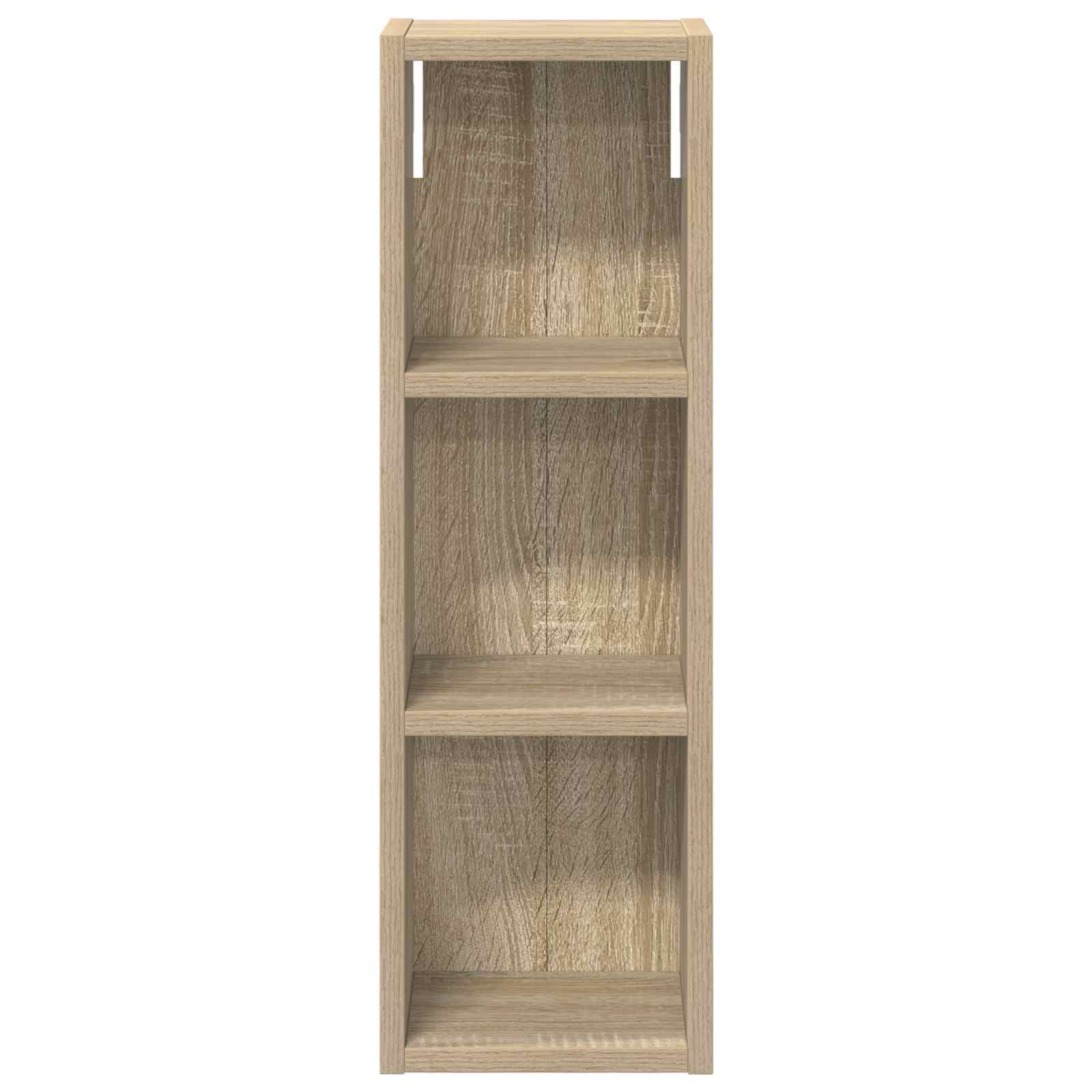 Badezimmer-Wandschrank mit Regal Sonoma-Eiche 20 x 16 x 62,5 cm