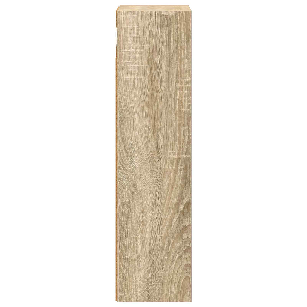 Badezimmer-Wandschrank mit Regal Sonoma-Eiche 20 x 16 x 62,5 cm