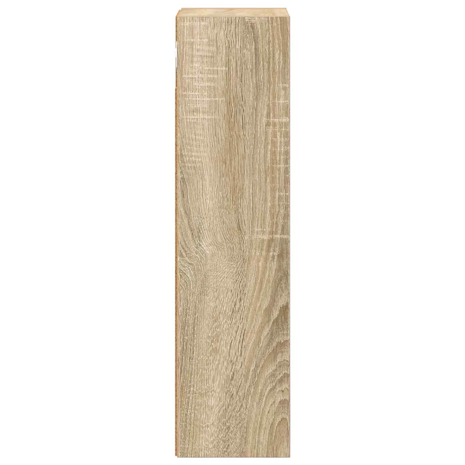 Badezimmer-Wandschrank mit Regal Sonoma-Eiche 20 x 16 x 62,5 cm