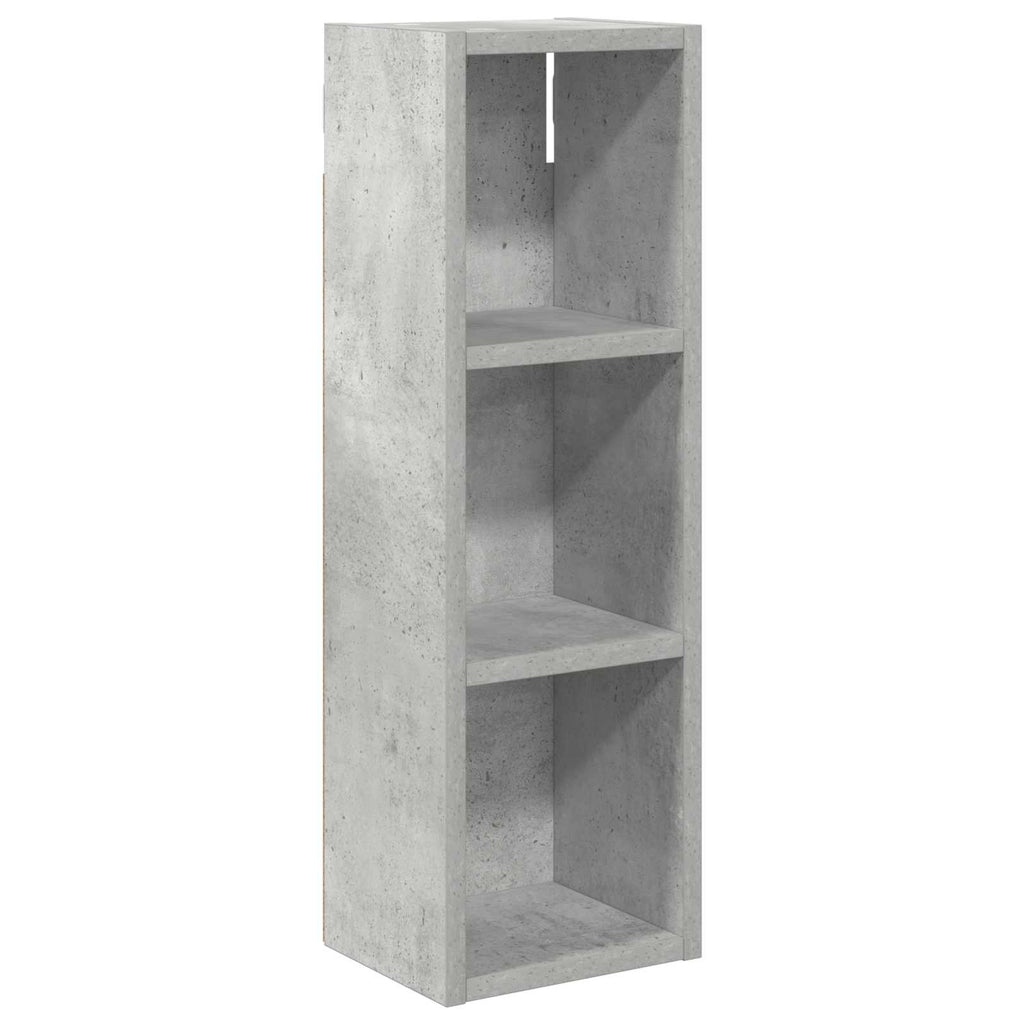 Badezimmer-Wandschrank mit Regal Betongrau 20 x 16 x 62,5 cm