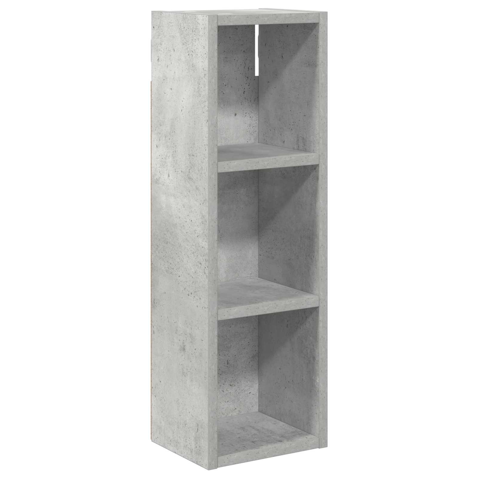 Badezimmer-Wandschrank mit Regal Betongrau 20 x 16 x 62,5 cm