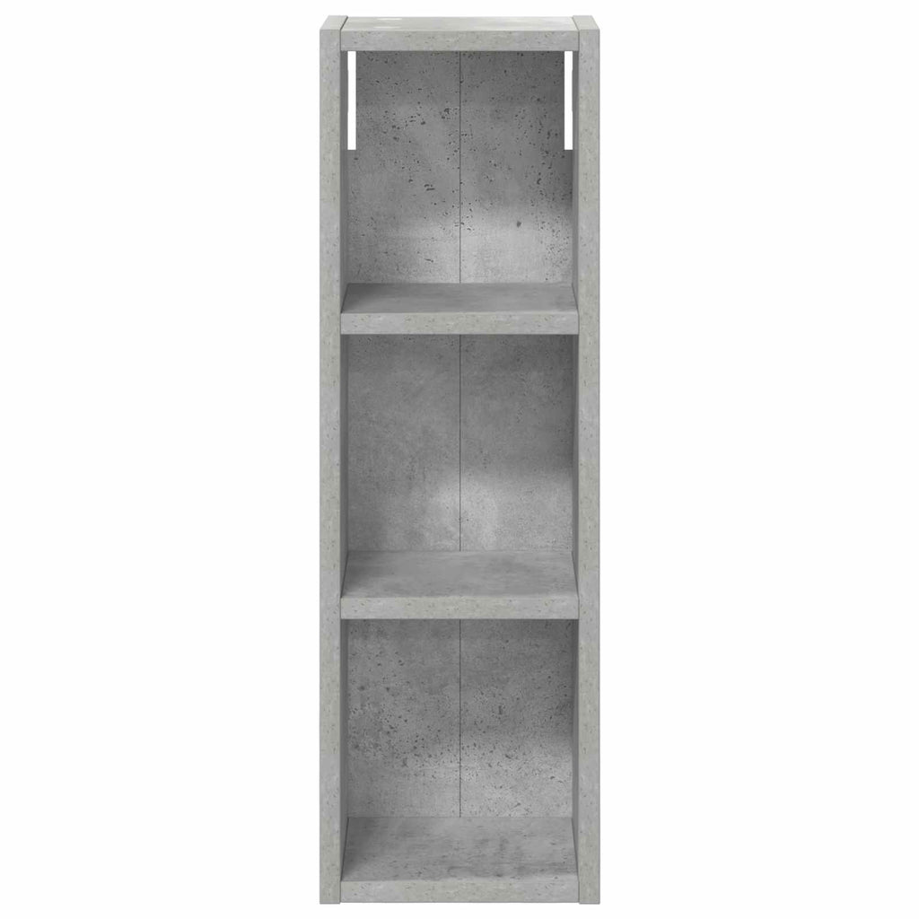 Badezimmer-Wandschrank mit Regal Betongrau 20 x 16 x 62,5 cm
