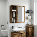 Badezimmer-Wandschrank Geräucherte Eiche 20 x 16 x 62,5 cm