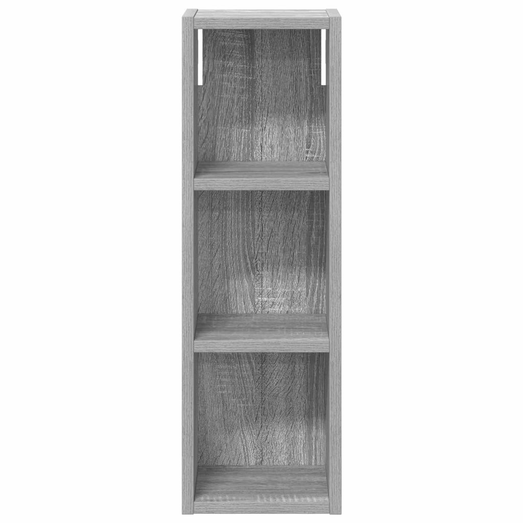 Badezimmer-Wandschrank Graues Sonoma 20 x 16 x 62,5 cm