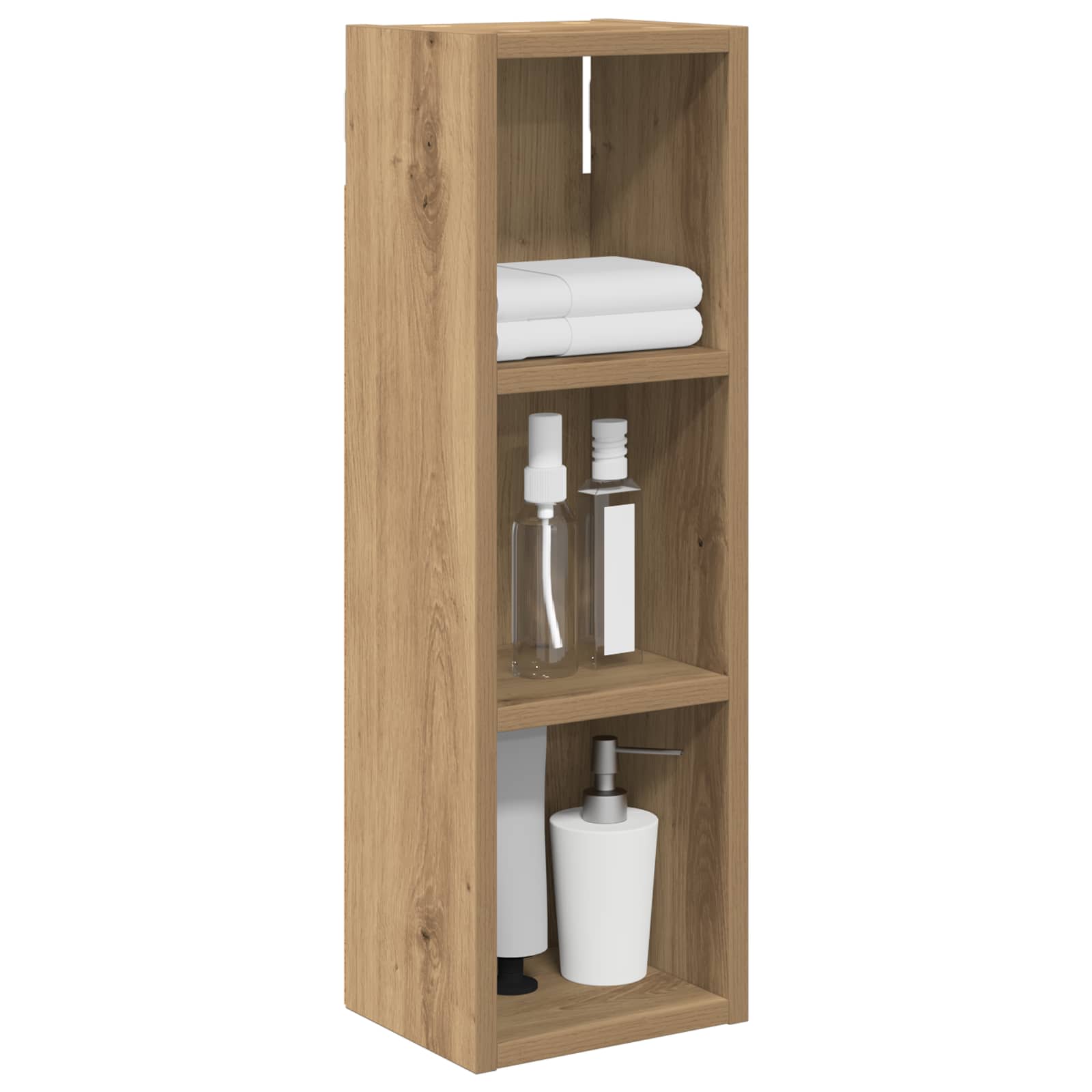 Badezimmer-Wandschrank Kunsthandwerk Eiche 20 x 16 x 62,5 cm