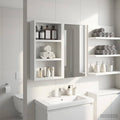 Badezimmer-Wandschrank Weiß 30 x 10 x 50 cm Holzwerkstoff