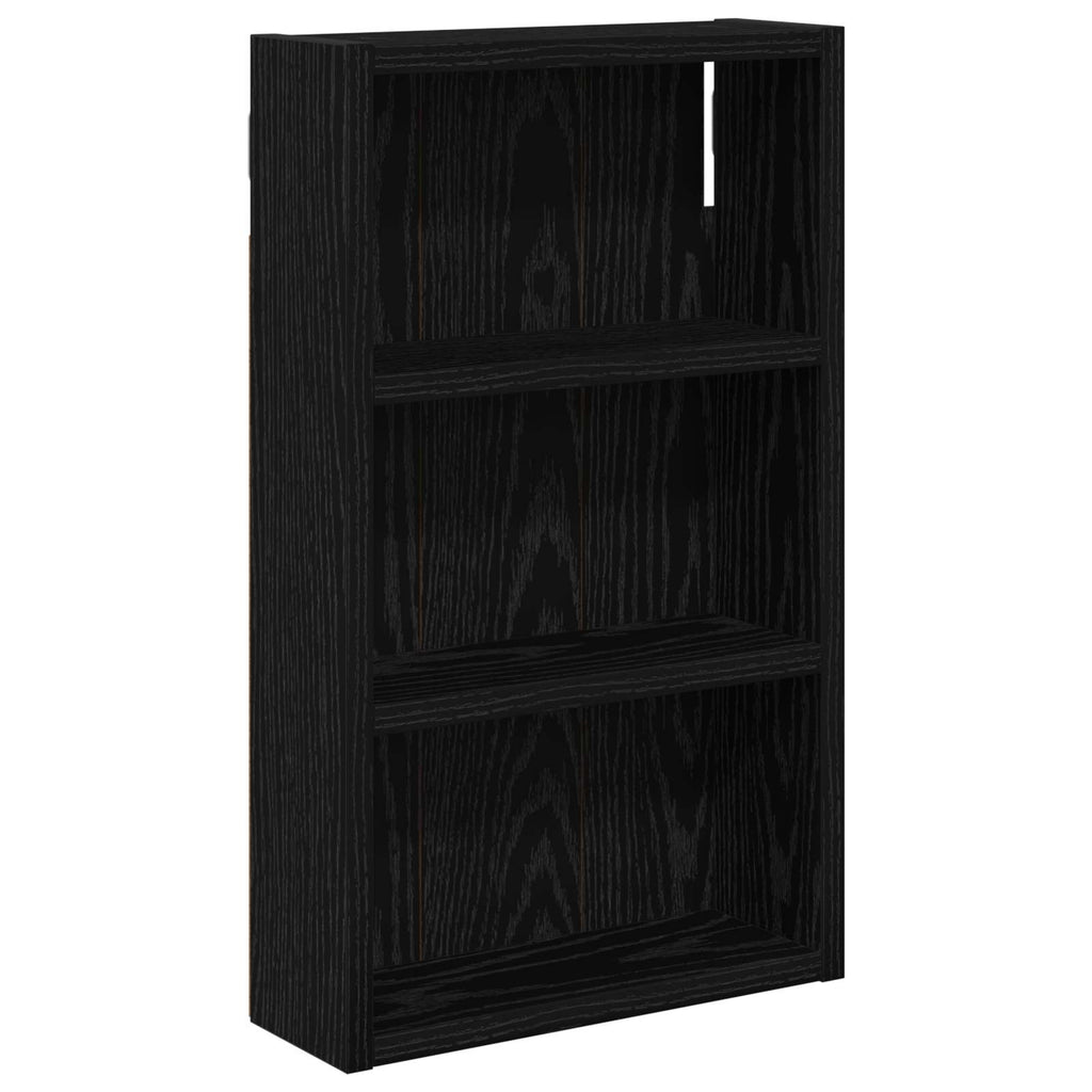 Badezimmer-Wandschrank mit Regal Schwarze Eiche 30 x 10 x 50 cm