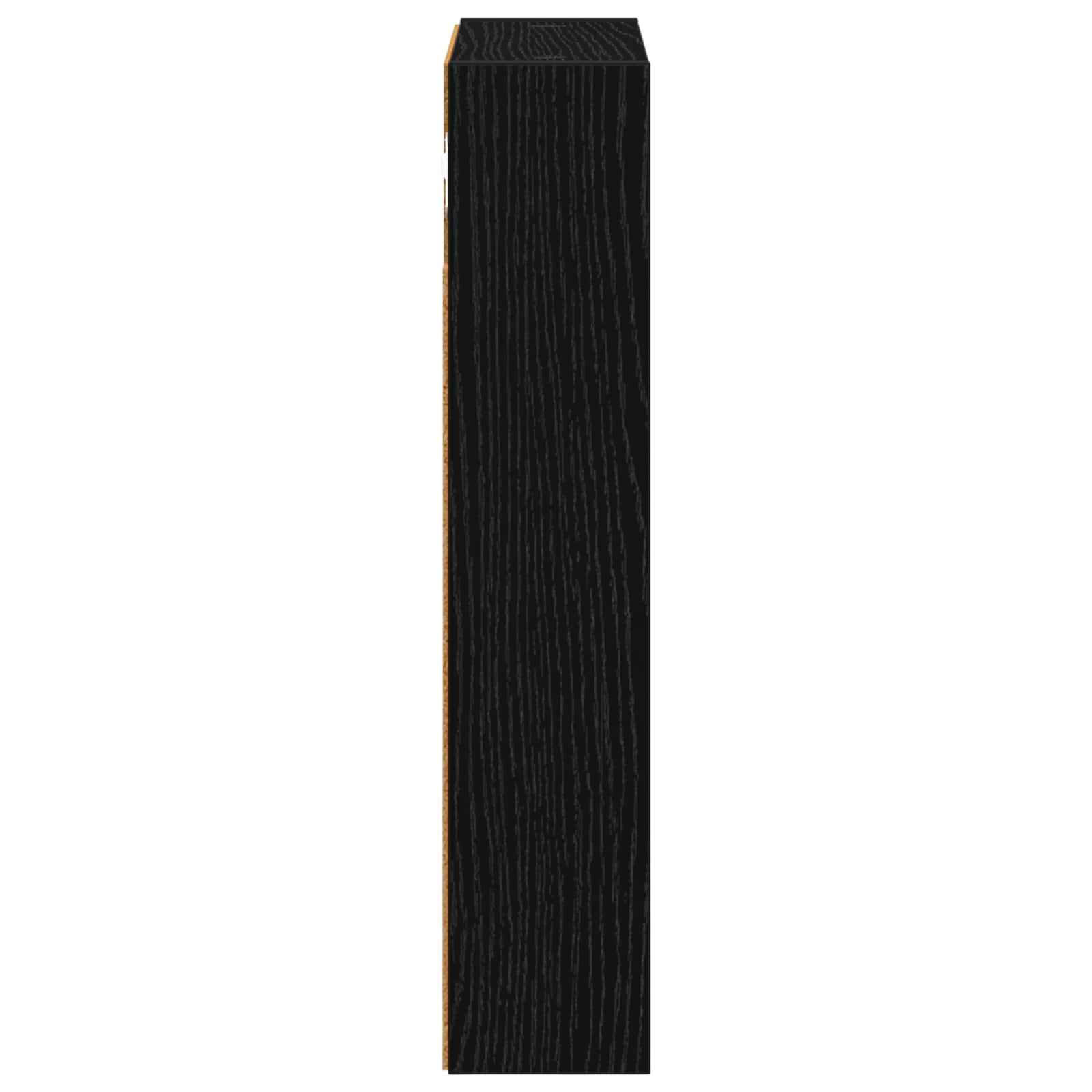 Badezimmer-Wandschrank mit Regal Schwarze Eiche 30 x 10 x 50 cm