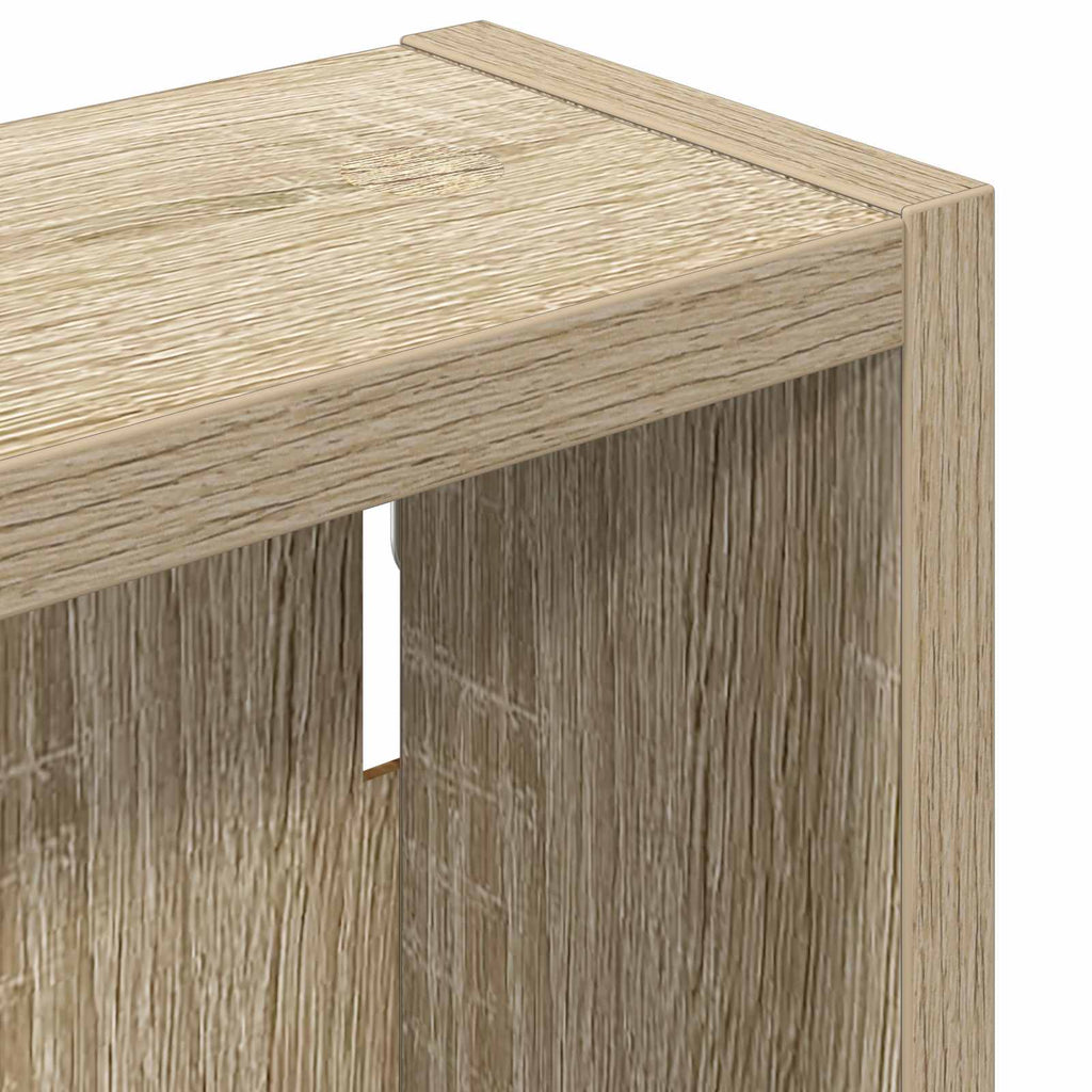 Badezimmer-Wandschrank mit Regal Sonoma-Eiche 30 x 10 x 50 cm