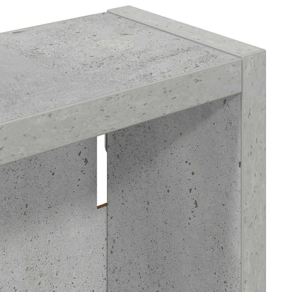 Badezimmer-Wandschrank Betongrau 30 x 10 x 50 cm Holzwerkstoff
