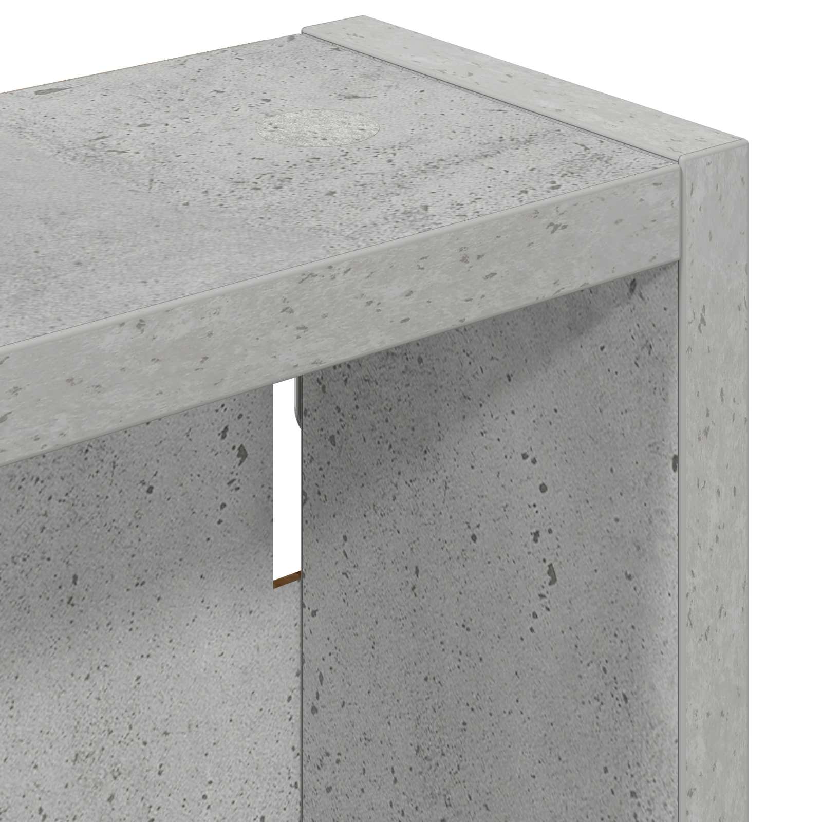 Badezimmer-Wandschrank Betongrau 30 x 10 x 50 cm Holzwerkstoff