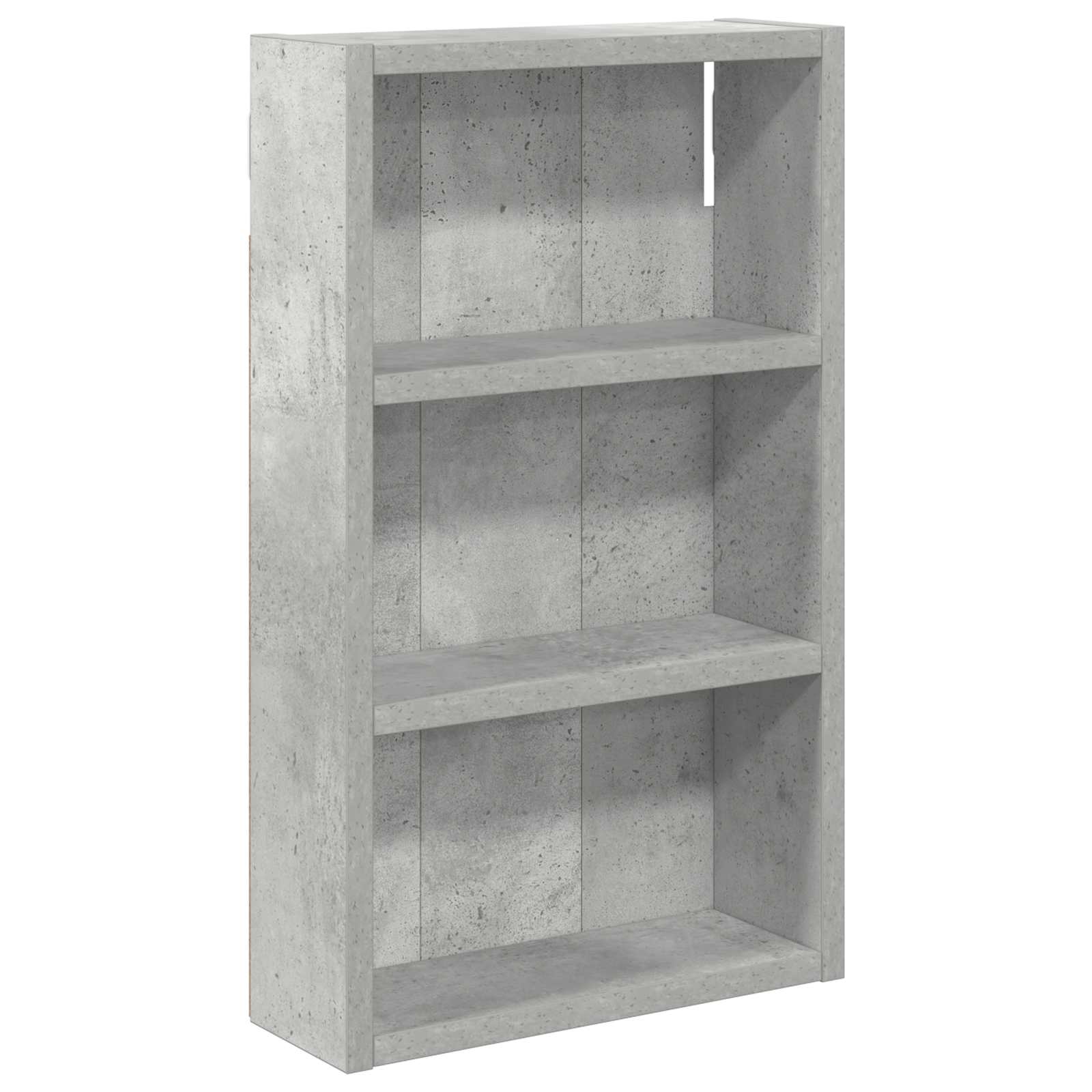 Badezimmer-Wandschrank Betongrau 30 x 10 x 50 cm Holzwerkstoff