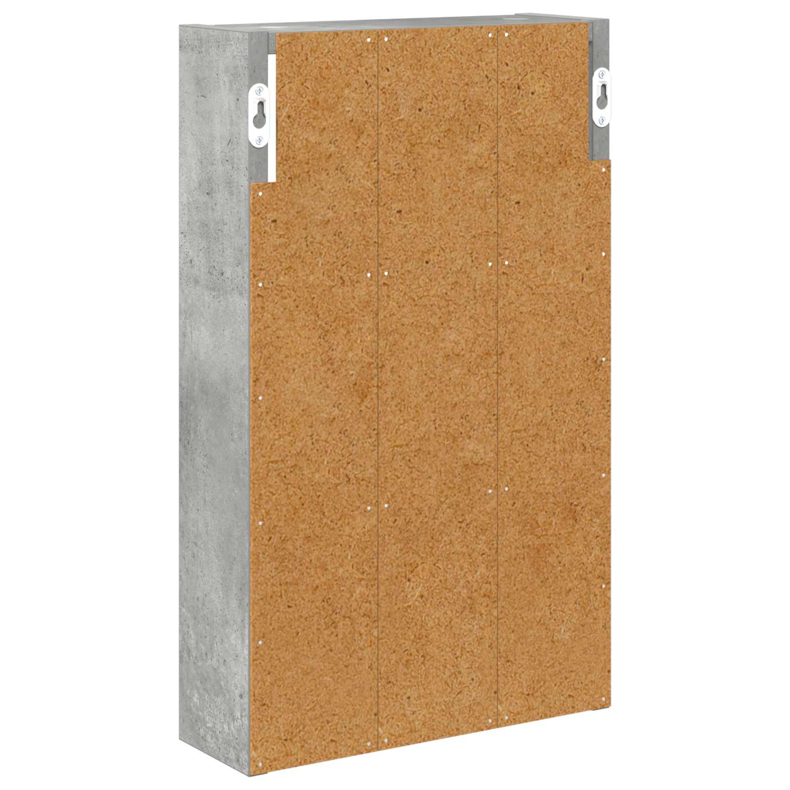 Badezimmer-Wandschrank Betongrau 30 x 10 x 50 cm Holzwerkstoff