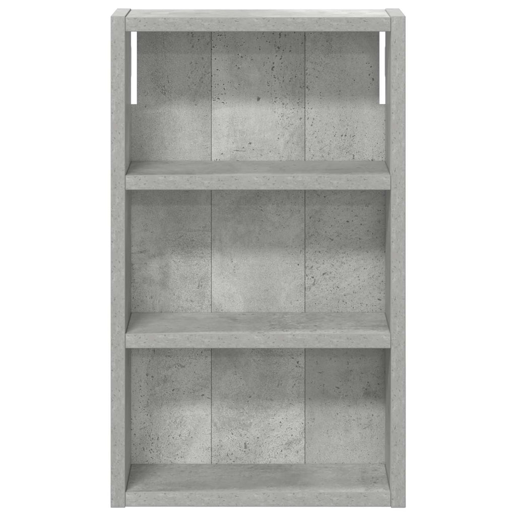 Badezimmer-Wandschrank Betongrau 30 x 10 x 50 cm Holzwerkstoff