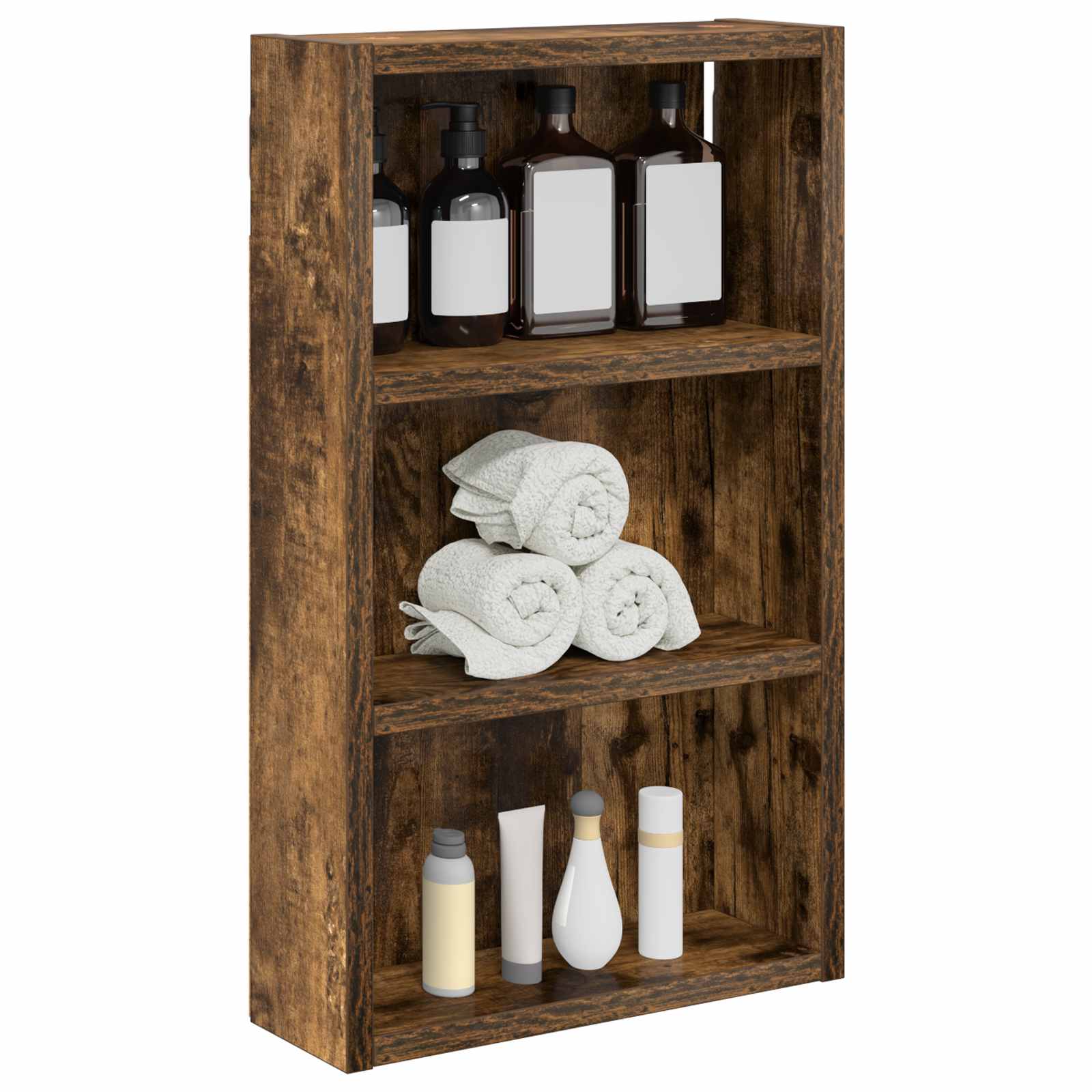 Badezimmer-Wandschrank Geräucherte Eiche 30 x 10 x 50 cm
