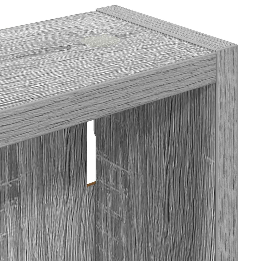 Badezimmer-Wandschrank mit Regal Graues Sonoma 30 x 10 x 50 cm