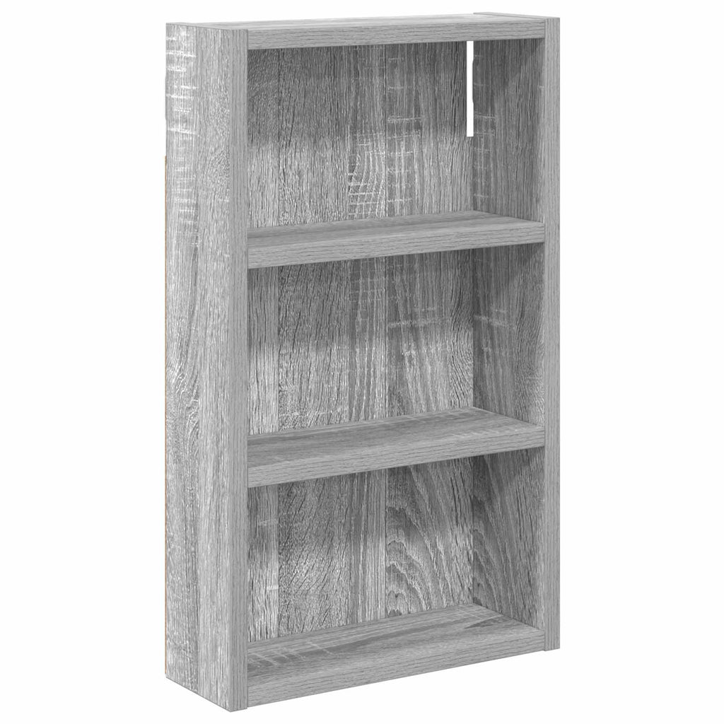 Badezimmer-Wandschrank mit Regal Graues Sonoma 30 x 10 x 50 cm