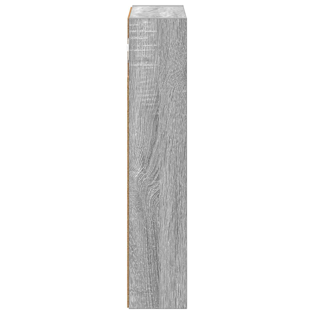 Badezimmer-Wandschrank mit Regal Graues Sonoma 30 x 10 x 50 cm