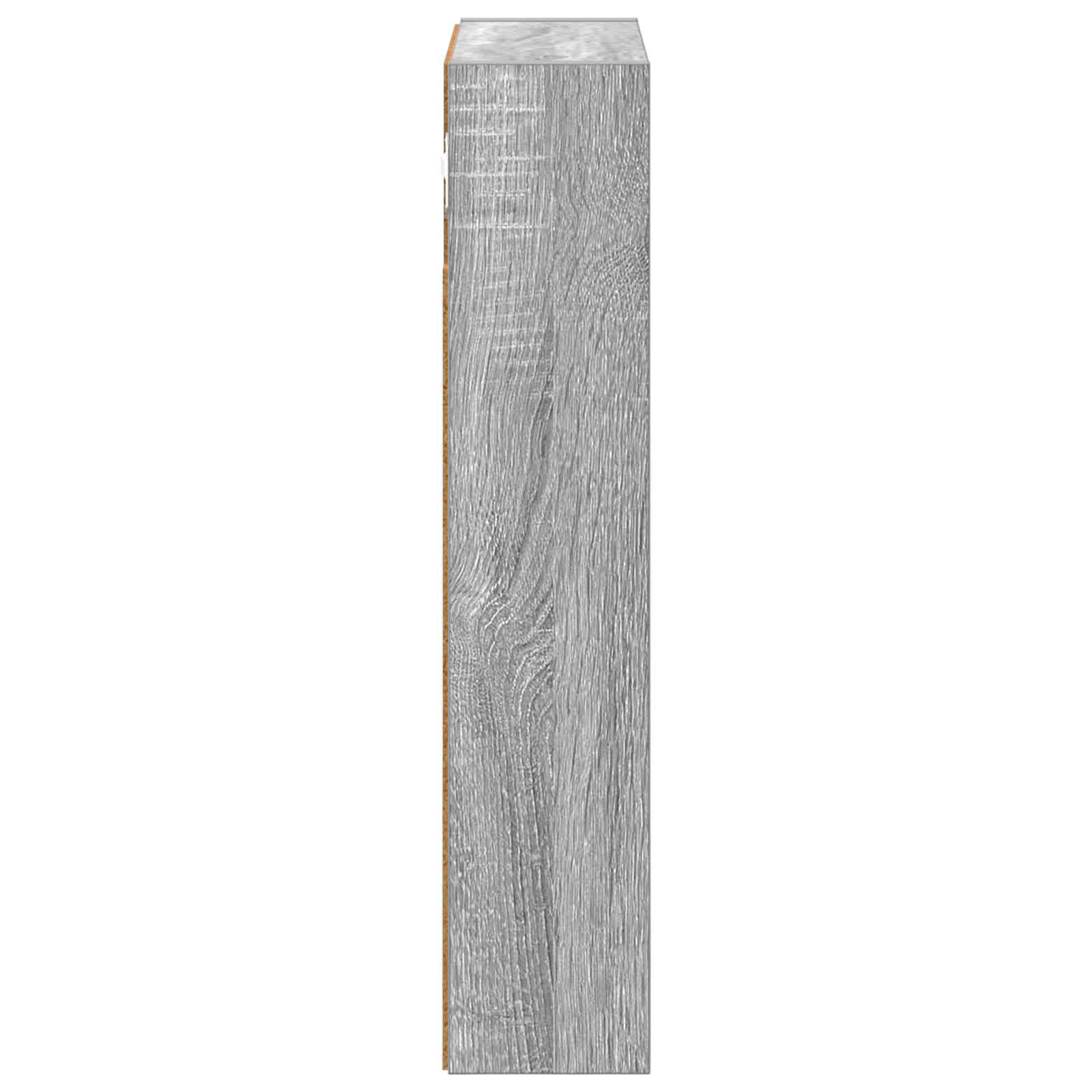 Badezimmer-Wandschrank mit Regal Graues Sonoma 30 x 10 x 50 cm