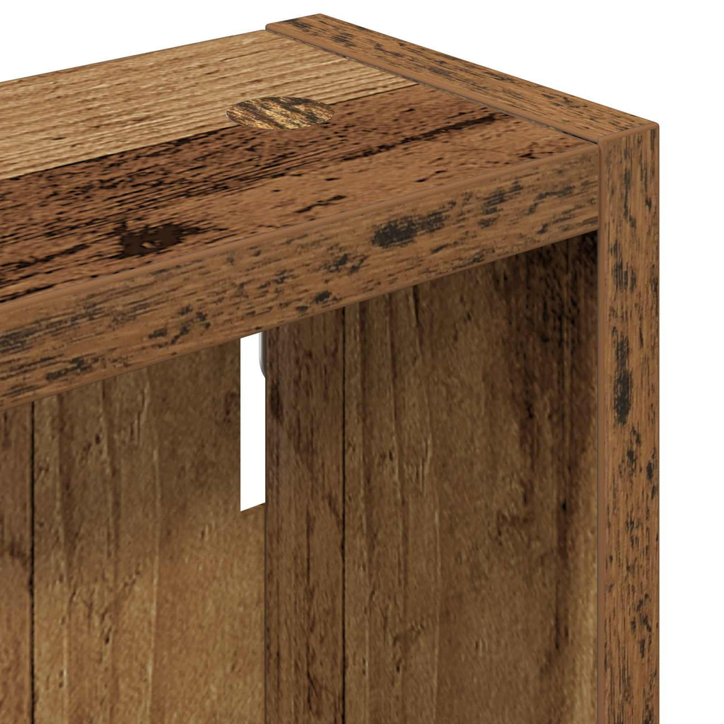 Badezimmer-Wandschrank Altholz 30 x 10 x 50 cm Holzwerkstoff