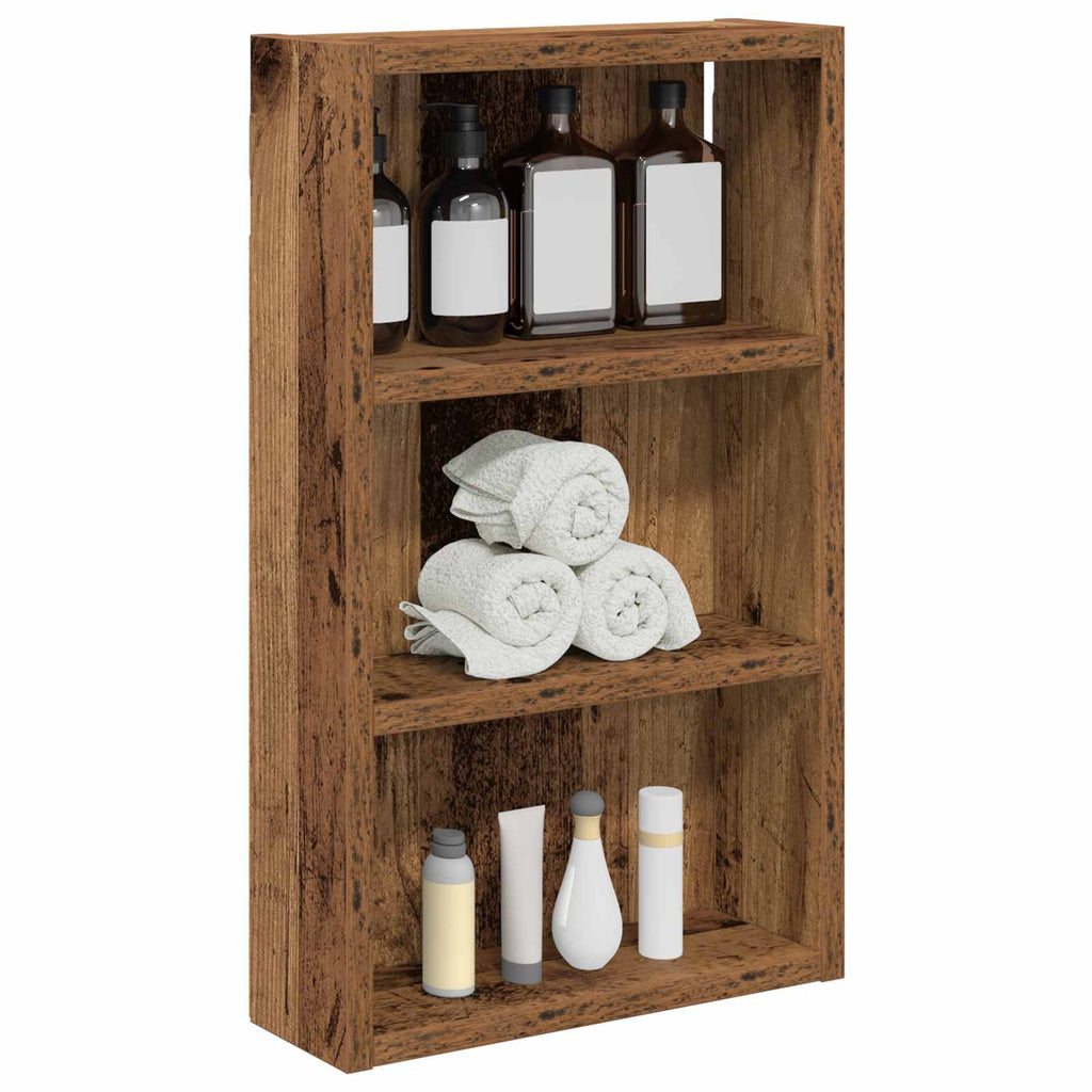 Badezimmer-Wandschrank Altholz 30 x 10 x 50 cm Holzwerkstoff