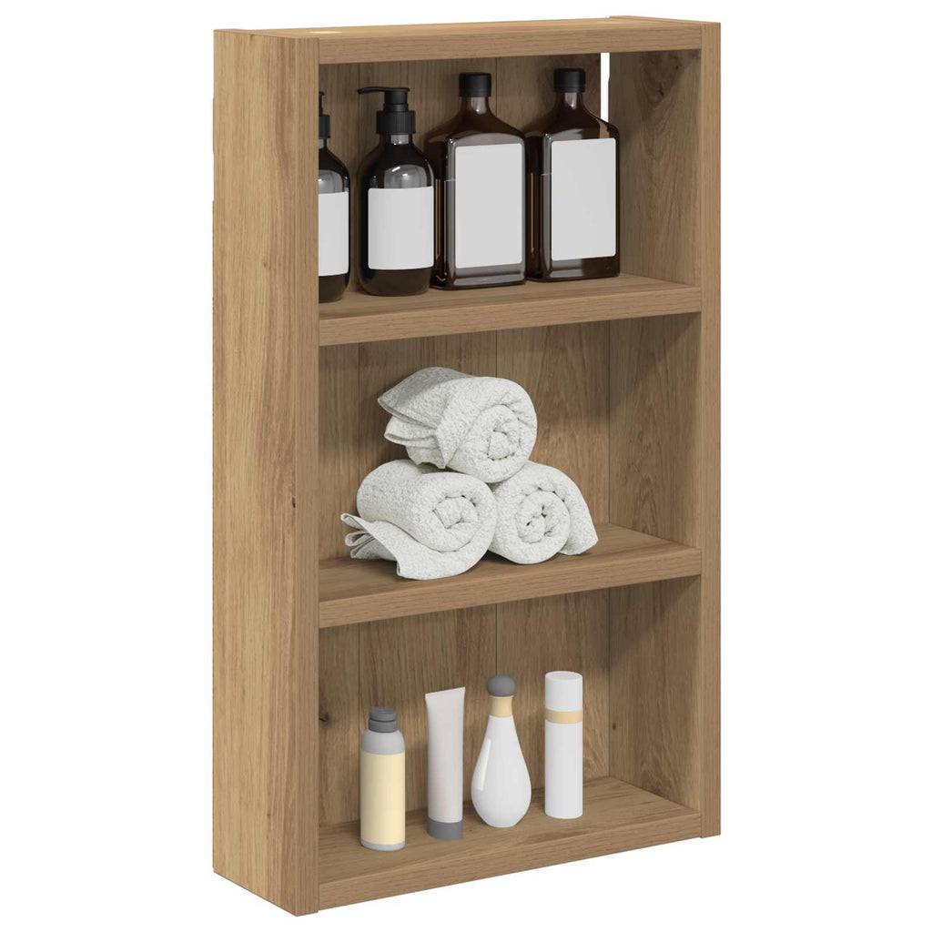 Badezimmer-Wandschrank Kunsthandwerk Eiche 30 x 10 x 50 cm