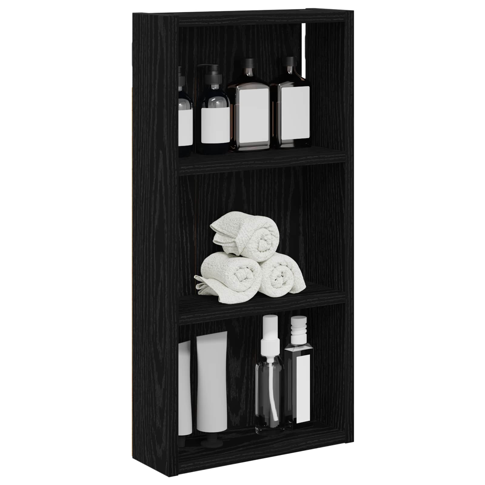 Badezimmer-Wandschrank Schwarze Eiche 30 x 10 x 60,5 cm
