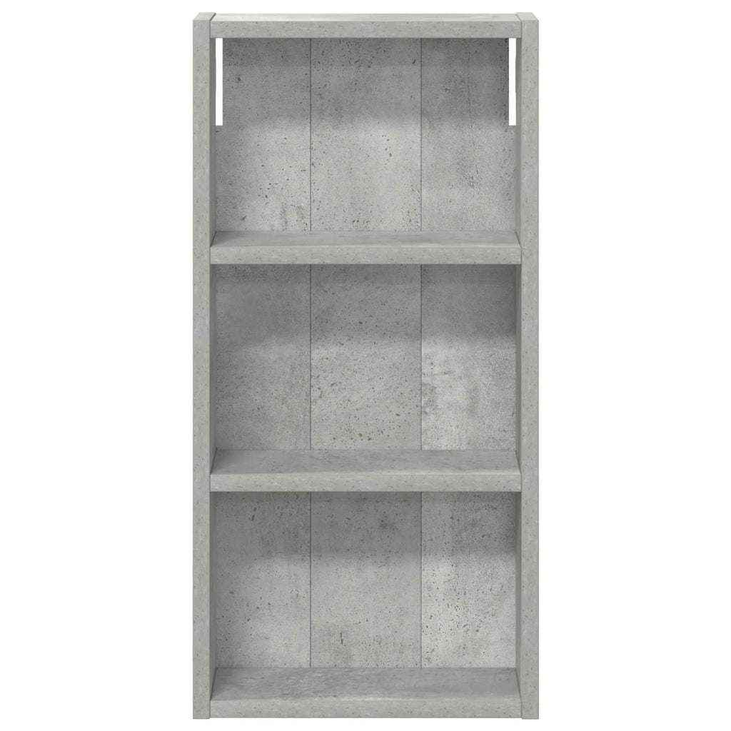 Badezimmer-Wandschrank mit Regal Betongrau 30 x 10 x 60,5 cm