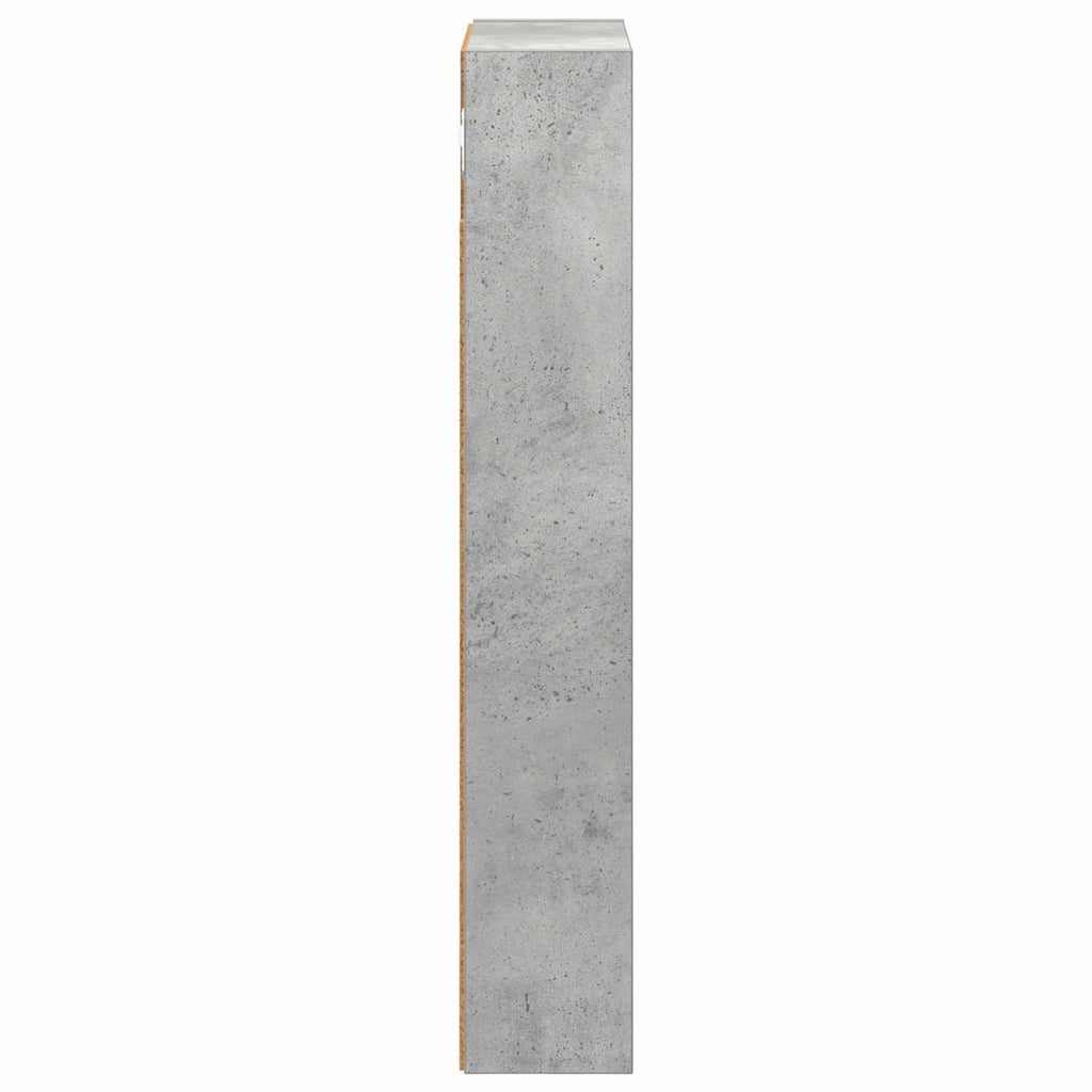 Badezimmer-Wandschrank mit Regal Betongrau 30 x 10 x 60,5 cm