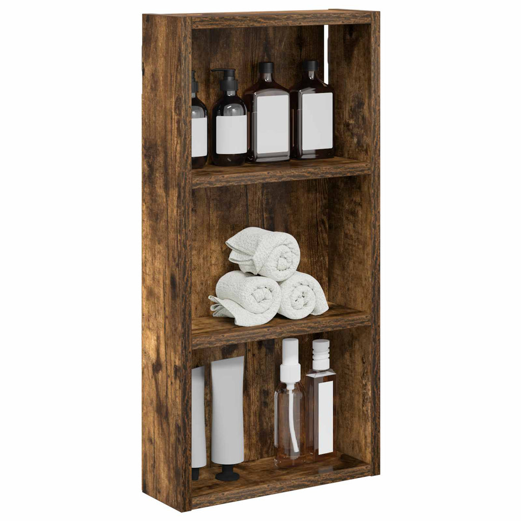 Badezimmer-Wandschrank Geräucherte Eiche 30 x 10 x 60,5 cm