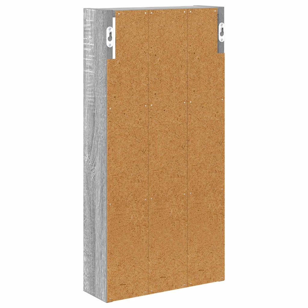 Badezimmer-Wandschrank Graues Sonoma 30 x 10 x 60,5 cm
