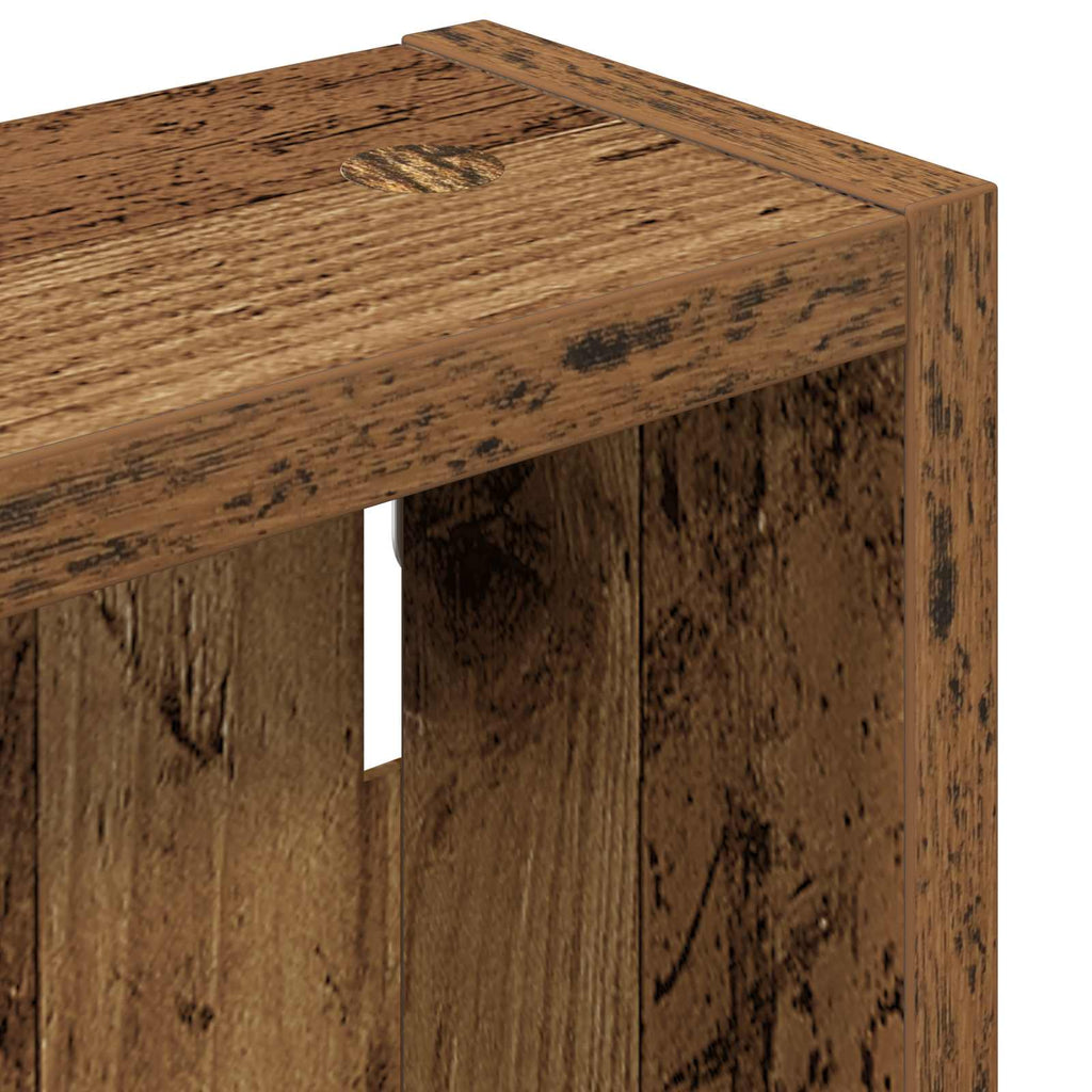 Badezimmer-Wandschrank Altholz 30 x 10 x 60,5 cm Holzwerkstoff