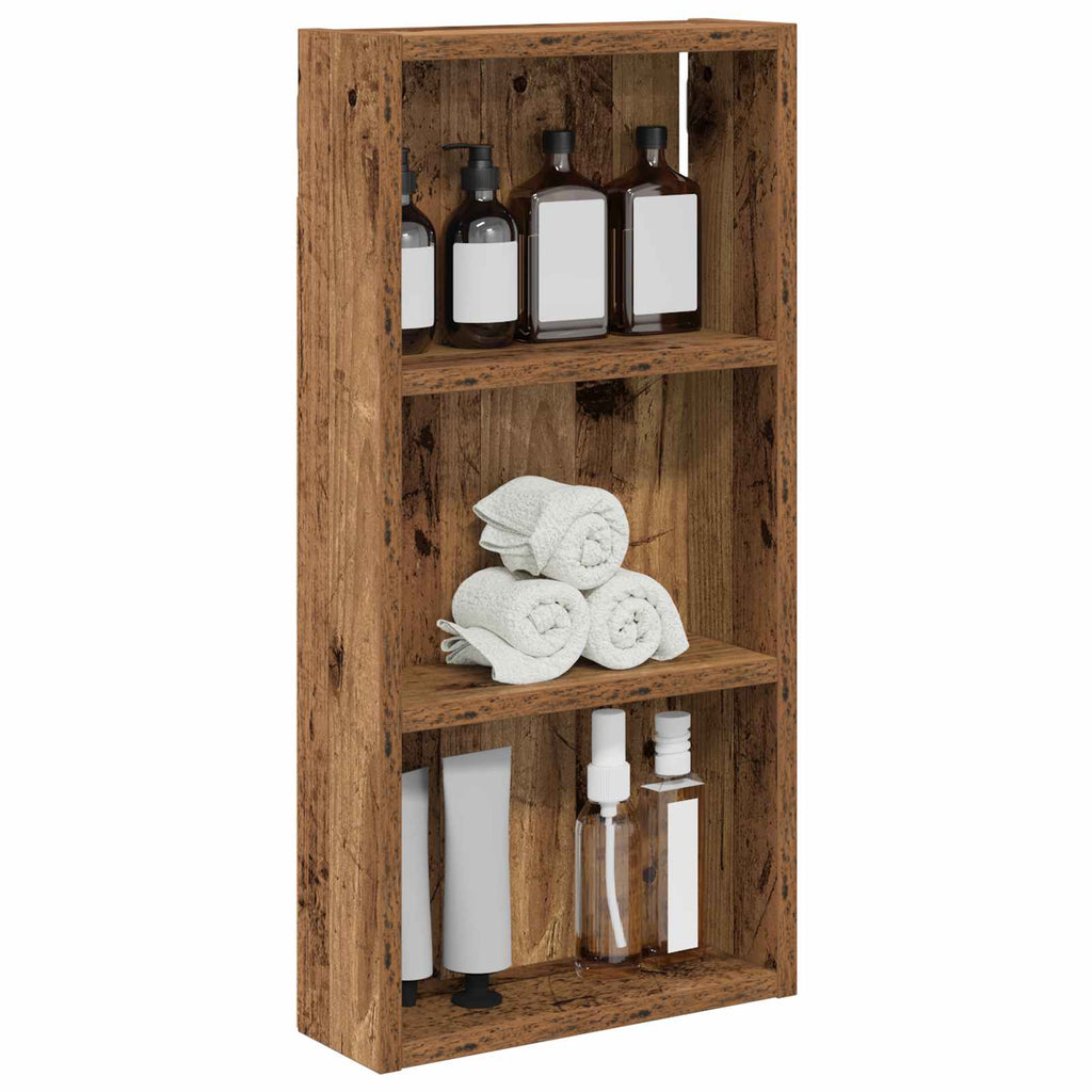 Badezimmer-Wandschrank Altholz 30 x 10 x 60,5 cm Holzwerkstoff