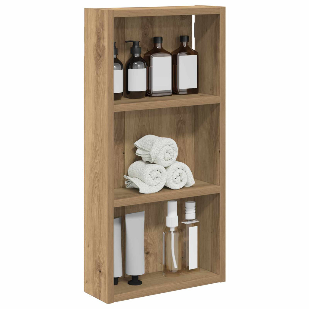 Badezimmer-Wandschrank Kunsthandwerk Eiche 30 x 10 x 60,5 cm