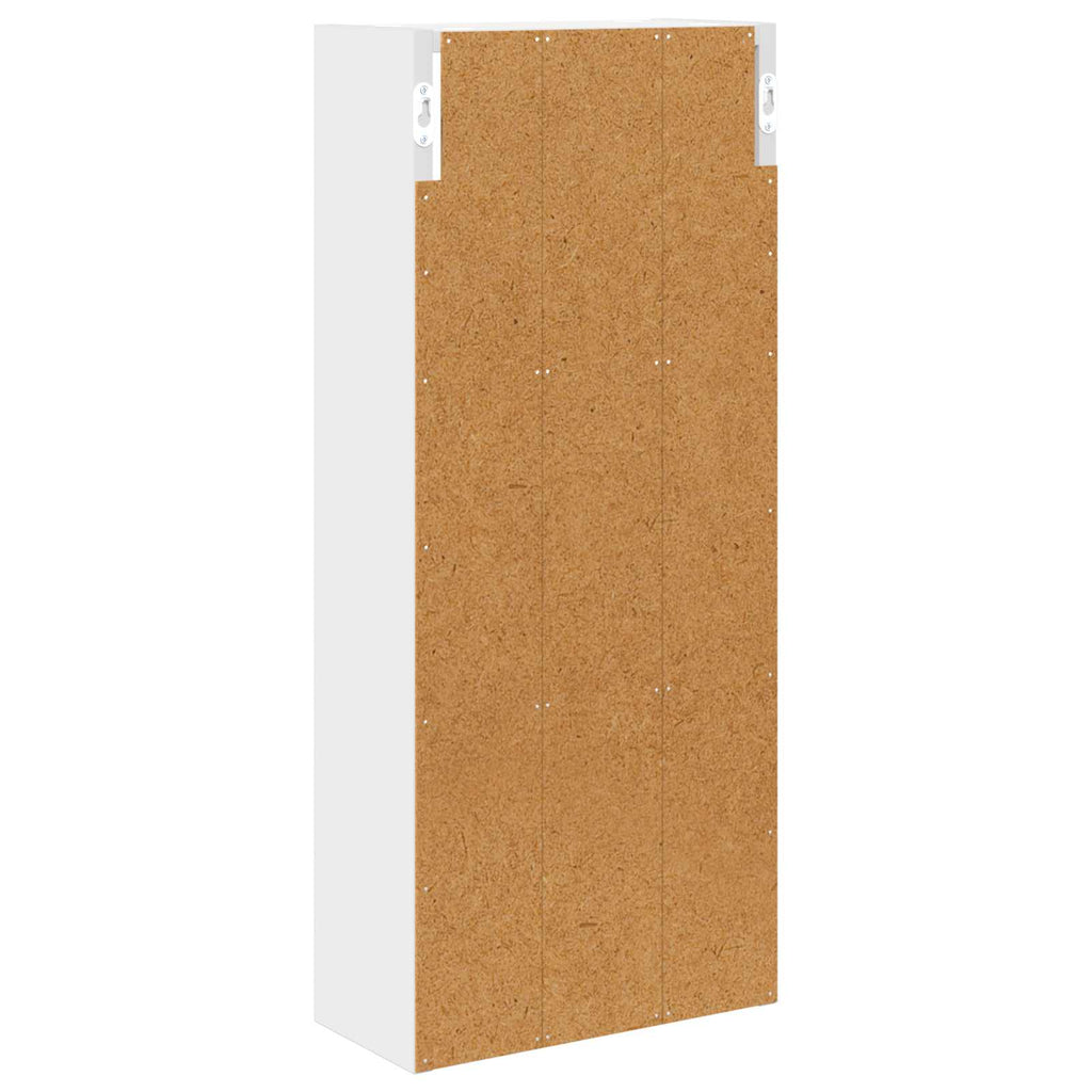 Badezimmer-Wandschrank Weiß 30 x 14 x 70 cm Holzwerkstoff