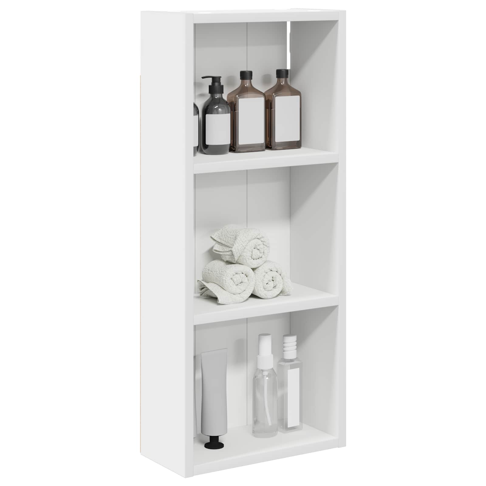 Badezimmer-Wandschrank Weiß 30 x 14 x 70 cm Holzwerkstoff